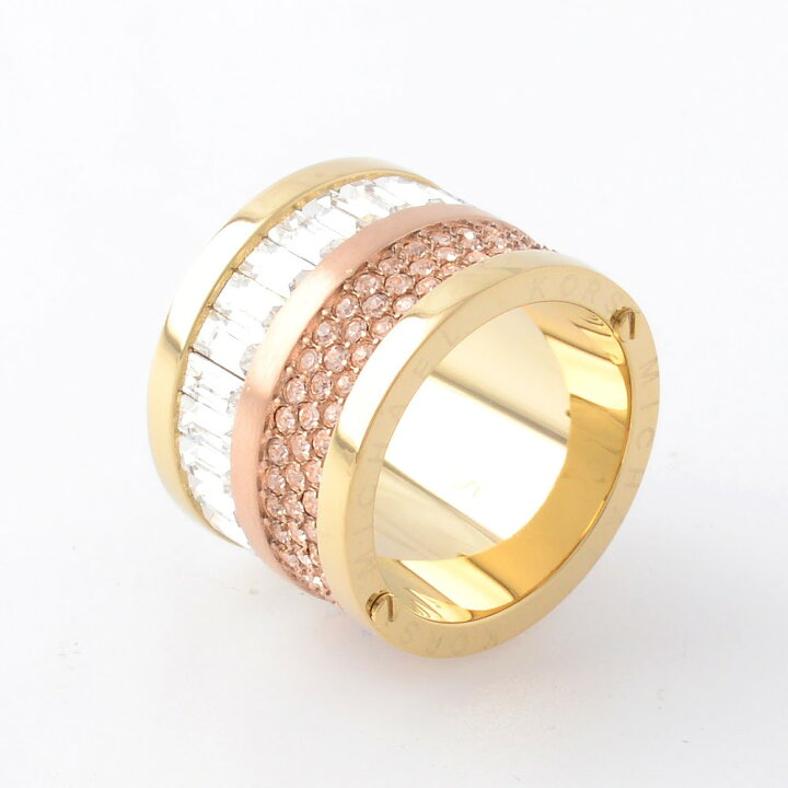 楽天市場 マイケルコース Michael Kors パヴェ バレルリング 指輪 サイズ5 日本サイズ8号 Pave Two Tone Barrel Ring Mkj 5 リング 送料無料 リコメン堂