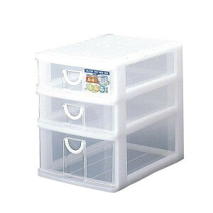 サンコープラスチック レターケース 幅25.2×奥行35×高さ32.4cm A4 3段 浅型2段 深型1段 収納ケース エルピス A-412 W(代引不可)【送料無料】