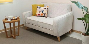 ソファー ソファ 2人掛け カウチソファ 2人掛けソファ 2人掛けソファソファ コンパクト 木脚(ロディ)(代引不可)【送料無料】