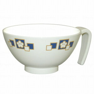 台和 取っ手付飯碗 梅花 青(代引不可)