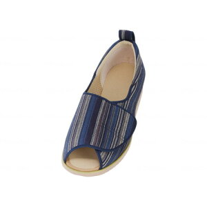 徳武産業 オープン和(なごみ) 青(縞) 左3L 1026(代引不可)【送料無料】