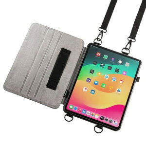 �T�����T�v���C iPad Air 13�C���`(M2/2024)�p�X�^���h�E�x���g�t���P�[�X PDA-IPAD2112BK(����s��)�y���������z