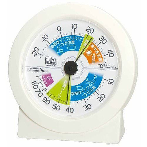 EMPEX (エンペックス) 生活管理 温度・湿度計 TM-2880 オフホワイト