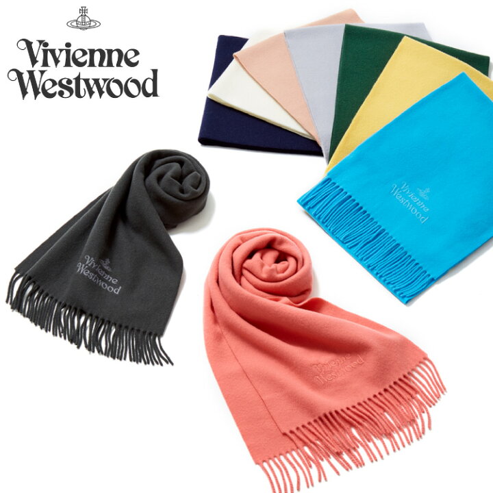 楽天市場 Vivienne Westwood 22年モデル マフラー ラッピング無料 W001z Fp レディース メンズ ヴィヴィアンウエストウッド ウール100 送料無料 リコメン堂