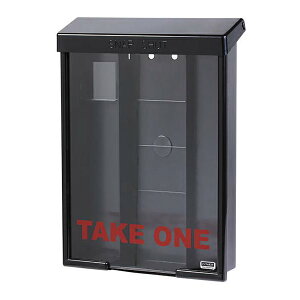 テクテク 屋外用 チラシ入れ インフォポスト 「SNAP SHUT」 A4 黒【04601-00011】【送料無料】