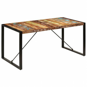 vidaXL _CjOe[u 160x80x75cm C̍Đ؍މƋ e[u Lb`E_CjO[e[u(s)