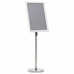 vidaXL A3 ポスタースタンド 一本脚 シルバー アルミニウム合金ビジネス&工業用 リテール 小売ディスプレイケース(代引不可)