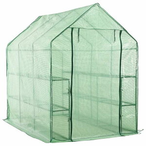 vidaXL �E�H�[�N�C������ �I12�i�t�� �X�`�[���� 143x214x196cm �z�[��&�K�[�f�� ��&�K�[�f�� �K�[�f�j���O �O���[���n�E�X�E����