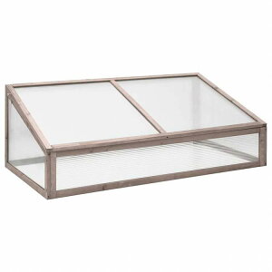 vidaXL ���� �O���[ 110x58.5x39 cm ���~�̖؃z�[��&�K�[�f�� ��&�K�[�f�� �K�[�f�j���O �O���[���n�E�X�E����(����s��)
