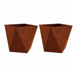 vidaXL �v�����^�[ 2 pcs �K 40 x 40 x 40 cm �ό󐫃X�`�[�� �z�[��&�K�[�f�� ��&�K�[�f�� �K�[�f�j���O ���A���E�v�����^�[(����s��)