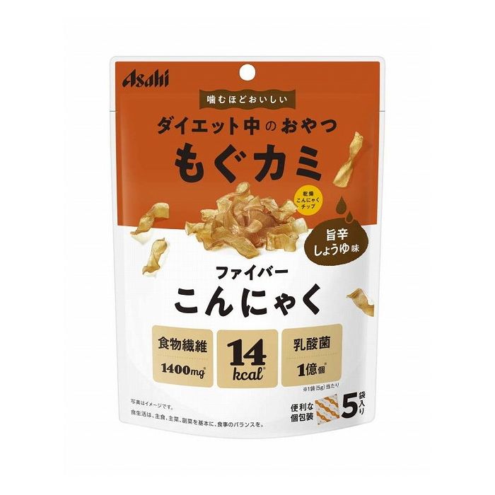 日本 アサヒグループ食品 即納送料無料 リセットBモグカミFこんにゃく醤油 5gX5 食品