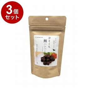 【3個セット】 Nanki Japan わんこの無添加ごはん ひとくち鮪ハンバーグ 40g