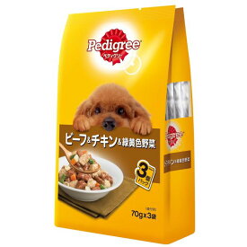 マースジャパンリミテッド P117 成犬用 ビーフチキン野菜70g×3