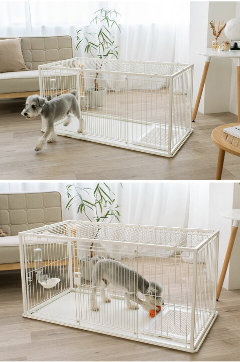 楽天市場】リッチェル 犬用 サークル ケージ 屋根面付き 120×60cm 高さ 