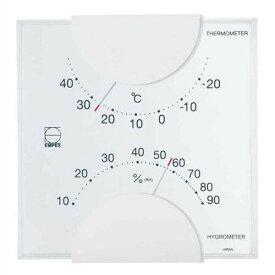 EMPEX 温度・湿度計 エルム 温度・湿度計 壁掛用 LV-4901 ホワイト【送料無料】