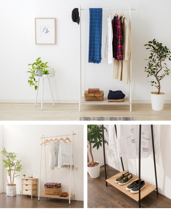 楽天市場 ハンガーラック おしゃれ 幅91cm 奥行46cm 高さ159cm ワイドaタイプ 棚付き 組立式 ブラック ホワイト ナチュラル シンプル コートハンガー 衣類収納 洋服掛け 玄関 スリム コンパクト 送料無料 リコメン堂ファッション館