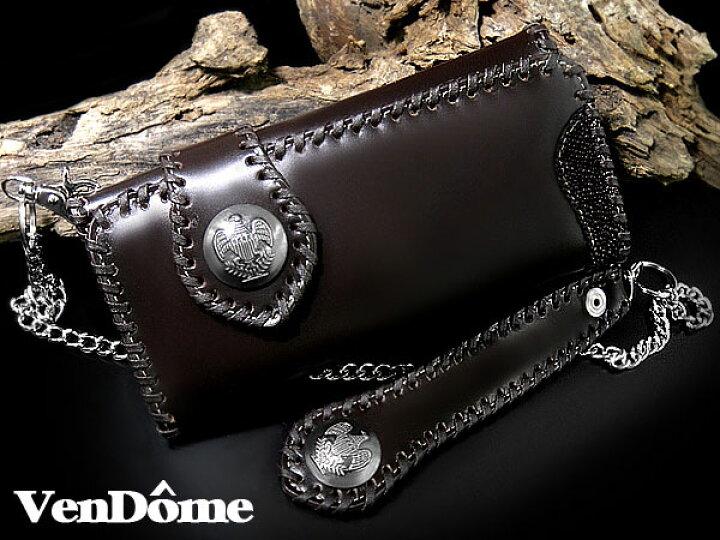 楽天市場】VenDome コードバン＆エイ革 長財布 FA-490 ブラウン 