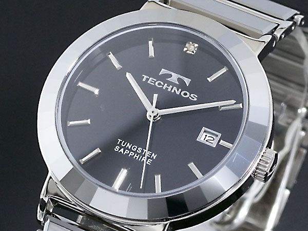 テクノス TECHNOS 腕時計 時計 タングステン T1034CB | リコメン堂ファッション館