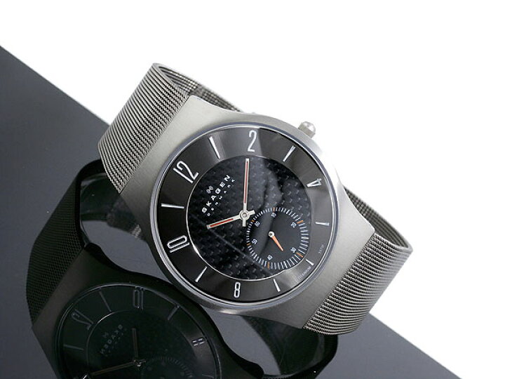 楽天市場】スカーゲン SKAGEN 腕時計 カーボンダイヤル チタン 