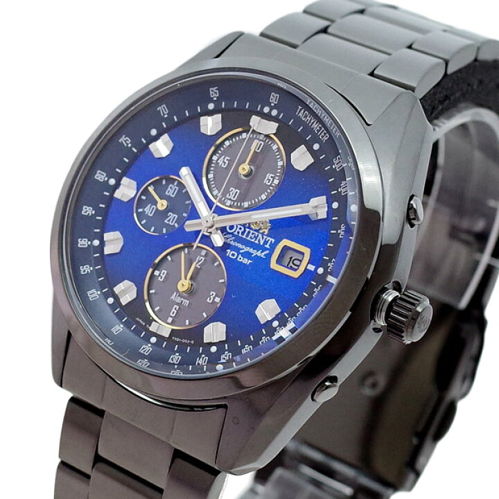 楽天市場 オリエント Orient 腕時計 メンズ Wv0081ty クォーツ ブルー ガンメタル 国内正規品 送料無料 リコメン堂ファッション館
