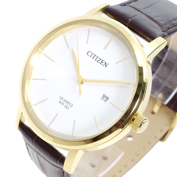 シチズン CITIZEN 腕時計 メンズ レディース BI5072-01A クォーツ ホワイト ブラウン