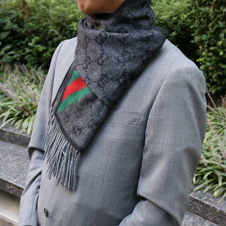 楽天市場】グッチ GUCCI マフラー メンズ レディース 570603 3GB18  