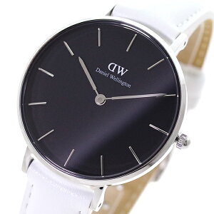 �_�j�G���E�F�����g�� DANIEL WELLINGTON �r���v ���f�B�[�X DW00100284 �N�H�[�c �u���b�N �z���C�g