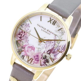 オリビアバートン OLIVIA BURTON 腕時計 レディース OB16EG109 クォーツ ホワイト グレー【送料無料】