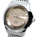 グッチ GUCCI 腕時計 メンズ YA1264107 クォーツ シャンパンゴールド シルバー