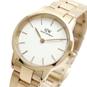 �_�j�G���E�F�����g�� DANIEL WELLINGTON �r���v ���f�B�[�X DW00100213 Iconic Link 28mm �N�H�[�c �z���C�g ���[�Y�S�[���h�y���������z