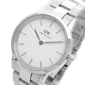 ダニエルウェリントン DANIEL WELLINGTON 腕時計 メンズ レディース DW00100203 Iconic Link 36mm クォーツ ホワイト シルバー【送料無料】