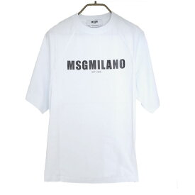 エムエスジーエム MSGM トップス Tシャツ メンズ 2841MDM210 XSサイズ ホワイト WHITE【送料無料】