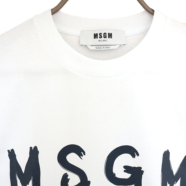 エムエスジーエム MSGM トップス Tシャツ メンズ 2840MM97 Mサイズ ホワイト WHITE | リコメン堂ファッション館