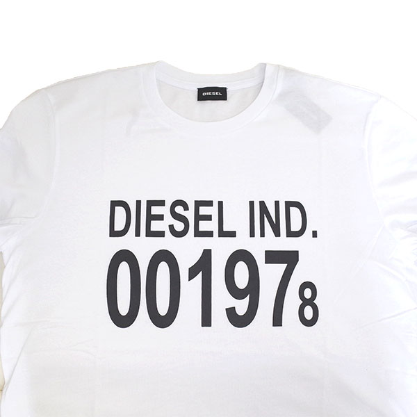 ディーゼル DIESEL トップス Tシャツ メンズ 00SASA 0AAXJ-100 XSサイズ ホワイト WHITE | リコメン堂ファッション館