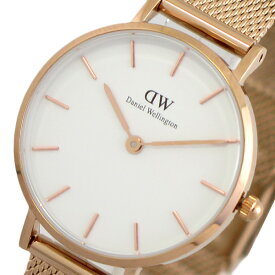 ダニエルウェリントン 腕時計 PETITE MELROSE 28 ローズゴールド DW00100219 ホワイト ピンクゴールド ホワイト【送料無料】