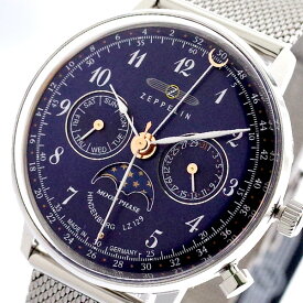 ツェッペリン ZEPPELIN 腕時計 レディース 7037M3 クォーツ ネイビー シルバー ネイビー【送料無料】