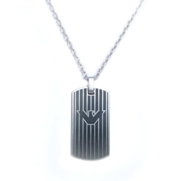 楽天市場 エンポリオアルマーニ Emporio Armani ネックレス Egs メンズ ブラック シルバー 送料無料 リコメン堂ファッション館