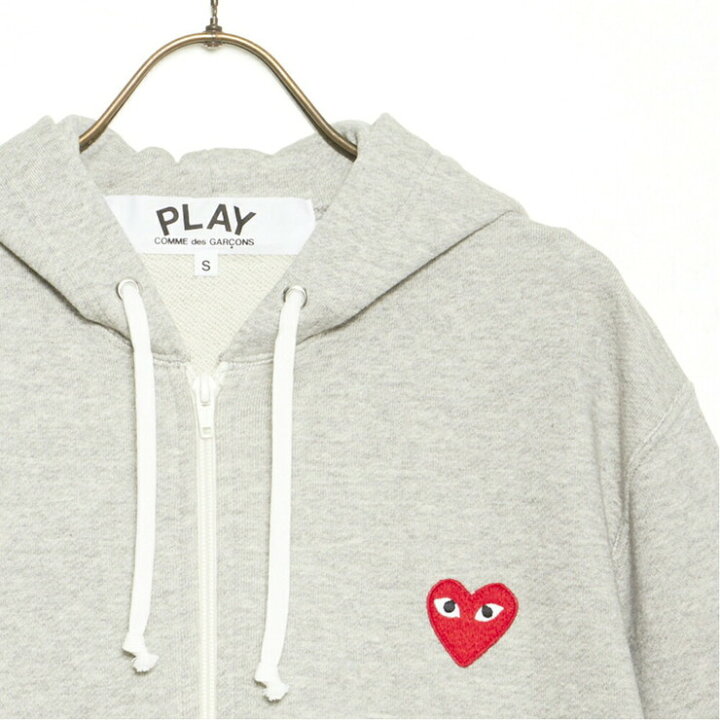 楽天市場】COMME des GARCONS パーカー PLAY ZIP SWEAT RED HEART az 