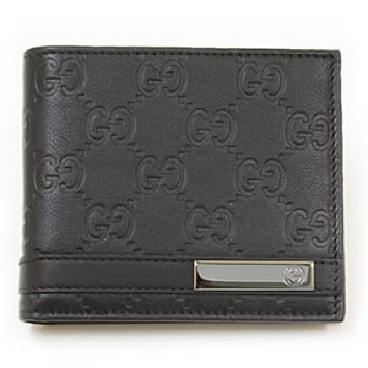楽天市場】グッチ GUCCI グッチ GUCCIシマ GGロゴメタルバー 二つ折り 