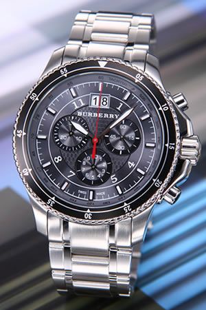 バーバリー BURBERRY 腕時計 ラウンド クロノグラフ グレー メンズ BU7602 | リコメン堂ファッション館