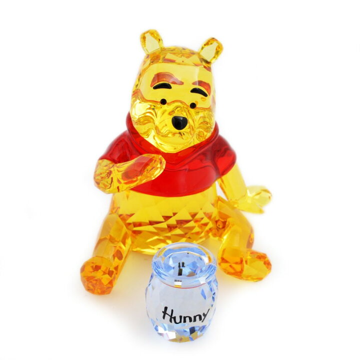 楽天市場 スワロフスキー Winnie The Pooh ディズニー くまのプーさん プーさんとハチミツの壺 クリスタル フィギュア 置物 送料無料 リコメン堂ファッション館