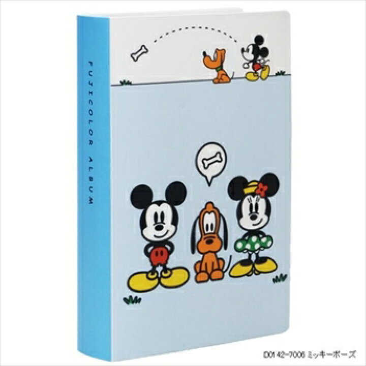 楽天市場 フォトアルバム フジ ディズニーチェキアルバム1 ミッキーポーズ プー ブルー リコメン堂ファッション館