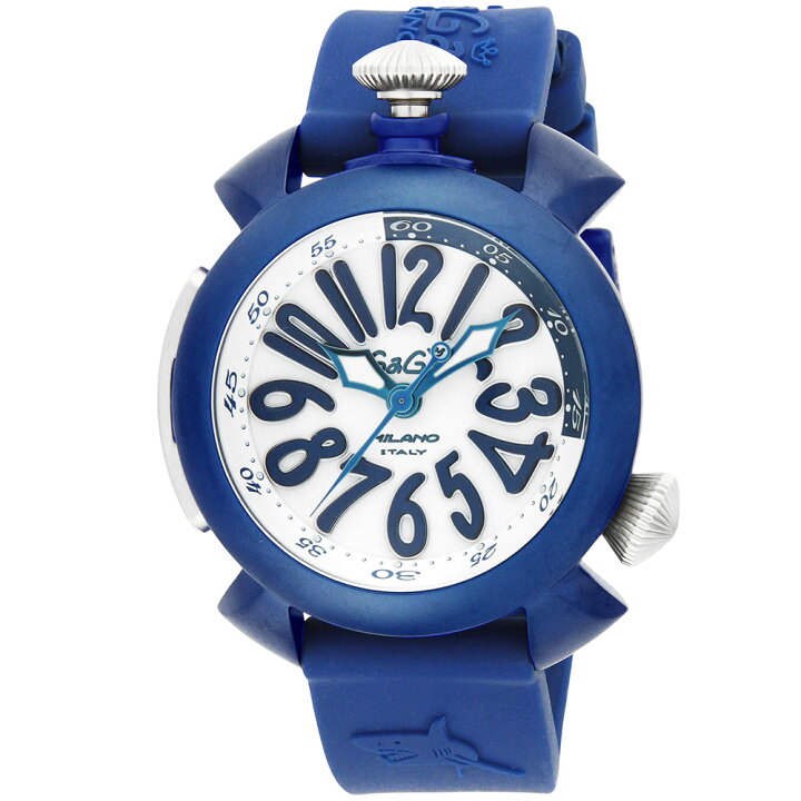 楽天市場】GAGA MILANO ガガ ミラノ DIVING 48MM 5043-BLU RUBBER 