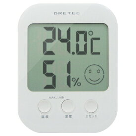ドリテック デジタル温湿度計 カラー:ホワイト O-230WT【送料無料】
