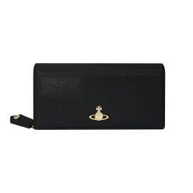 ヴィヴィアンウエストウッド 財布 Vivienne Westwood SAFFIANO 51060025-L001N 二つ折り長財布 N403 BLACK(代引不可)【送料無料】