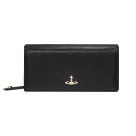 ヴィヴィアンウエストウッド 財布 Vivienne Westwood DIAMANTE 51060025-L0040 二つ折り長財布 N401 BLACK/GOLD PLATING(代引不可)【送料無料】