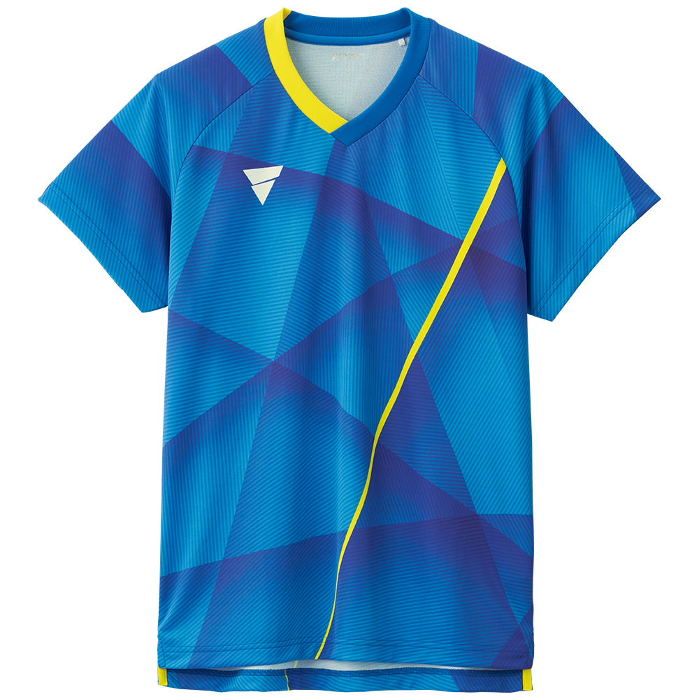 希少 気質アップ 送料無料 VICTAS 卓球ゲームシャツ V-NGS200 男女兼用 ブルー カラー 031484 卓球