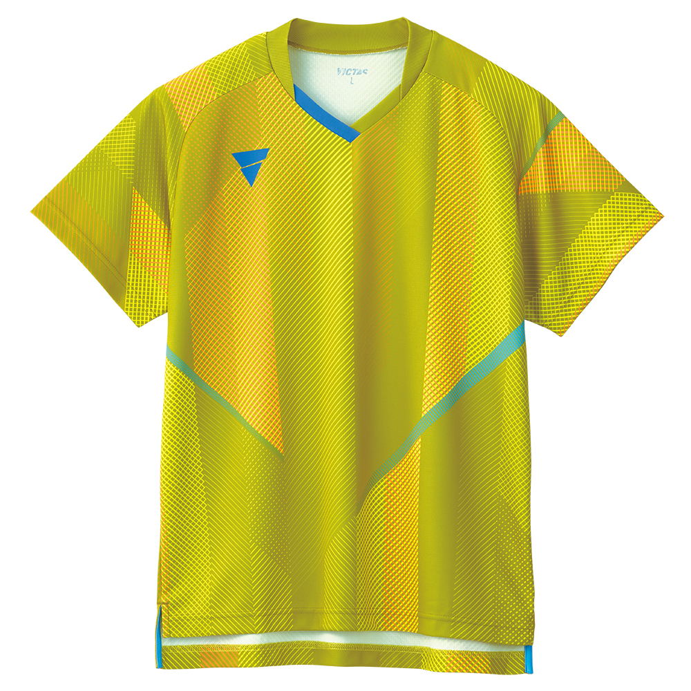 送料無料 VICTAS 注目ブランド 卓球ゲームシャツ V-GS203 男女兼用 年間定番 031487 卓球 イエロー カラー