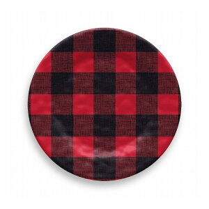 ヴィンテージ バッファローチェック サラダプレート 22cm レッド ターホン TarHong メラミン食器 22cm 割れにくい おしゃれ 食洗機対応 プレート お皿 ワンプレート 可愛い 電子レンジ不可 食洗