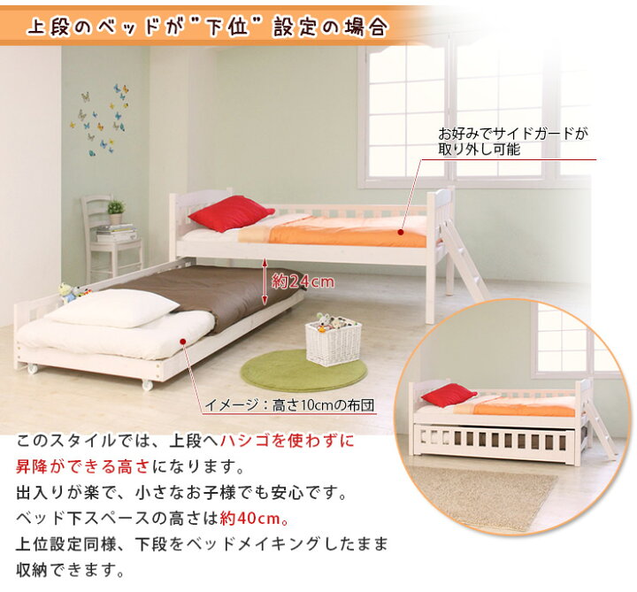 楽天市場】ベッド シングル 2段ベッド 二段ベッド 子供 大人 